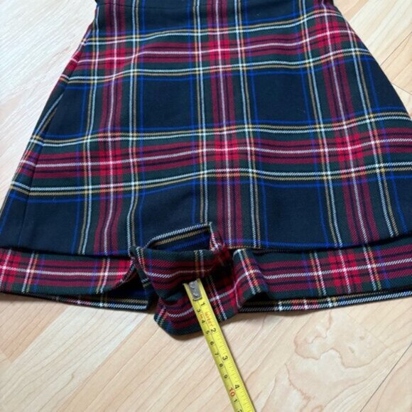 Maje Iris Plaid Skirt Overlay Romper Size XS - Picture 9 of 9